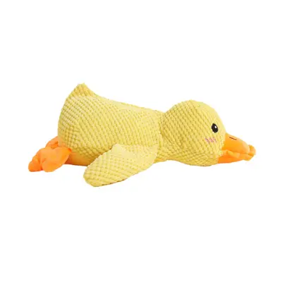 Haustier-Enten-Kauspielzeug mit Quietscher, Plüsch - 6
