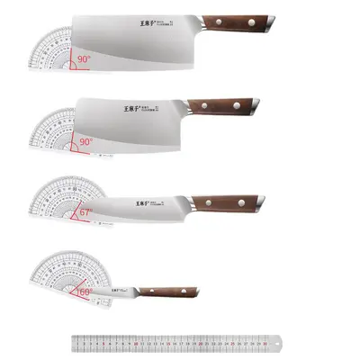 Wang Mazi kitchen knife set, chef, slicing and meat cleaver - 4