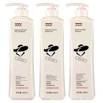 Hanzini Şampuan, Duş Jeli ve Saç Kremi 800 ml, Yumuşak ve Hacimli - 2