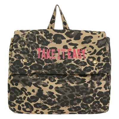 Leopard Print Canvas Backpack, Large Capacity for Travel and School - 5