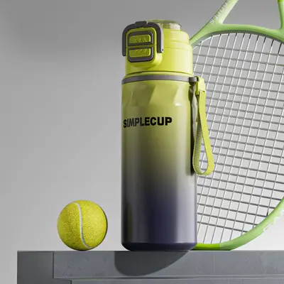 Outdoor Sporcu İçin Soğuk Saklayan Sprey Su Bardağı Büyük Kapasiteli Öğrenci Özel 316 Paslanmaz Çelik Pipetli Kupa Pratik Termos - 11