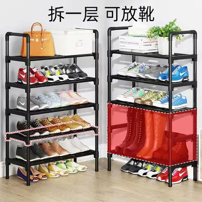 Cross-border Simple Shoe Rack Multi-Layer Household Entrance Shoe Cabinet Small Footprint Student Dormitory Storage Cabinet Space-Saving