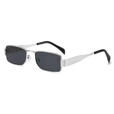 Square Frame Men's Sunglasses with Wide Temples for Driving - 12