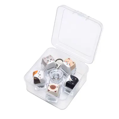Light-up mechanical fidget keyboard with gyro stress-relief keys - 12