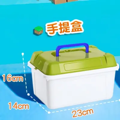 Magnetic Building Blocks, Modular Construction Toy, Storage Bucket - 12