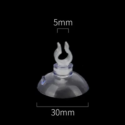 Aquarium Air Tube Suction Cups, Soft, for Heater and Power Cord - 12