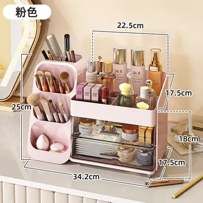 Large capacity cosmetics storage box, multifunctional organizer - 8