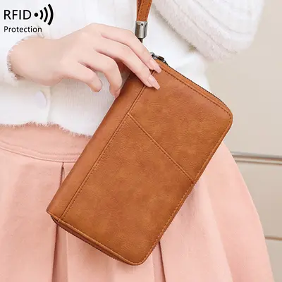 RFID passport wallet, large capacity - 5