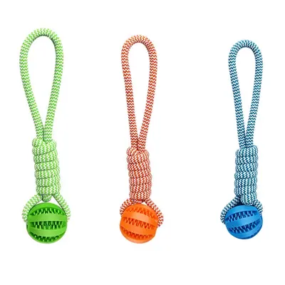 Hunde-Zerrseil, strapazierfähig, zum Zahnen, mit Leckball - 5