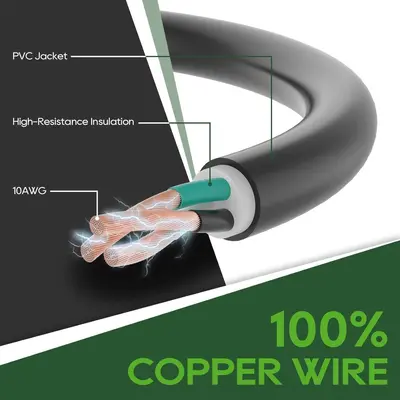 TT-30PL5-30R US-Netzkabel mit LED-Betriebsanzeige und selbstverriegelndem Stecker