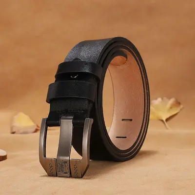 New Leather Belt Men's Belt Genuine Cowhide Belt Comfortable Versatile Men's Pin Buckle Belt Manufacturer Wholesale - 12