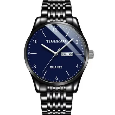 Erkek otomatik saati, takvim, su geçirmez, geniş kadran - 8