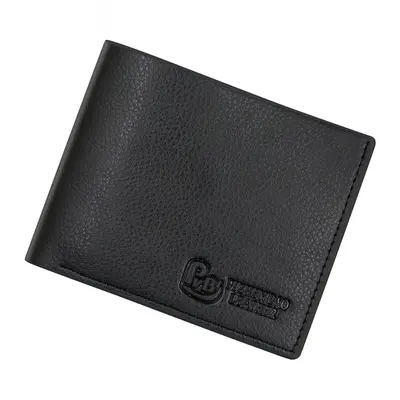 Men's Short Wallet, Solid Color, Large Capacity PU Leather with Coin Pocket - 6