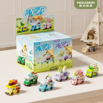 Food Truck Building Block Set, Birthday Gift for Children - 4