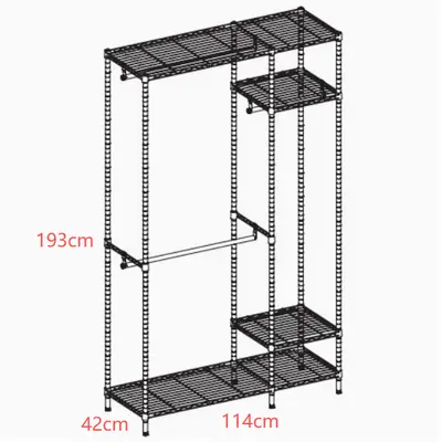 Freestanding Telescopic Clothes Drying Rack for Bedroom, Wardrobe - 7