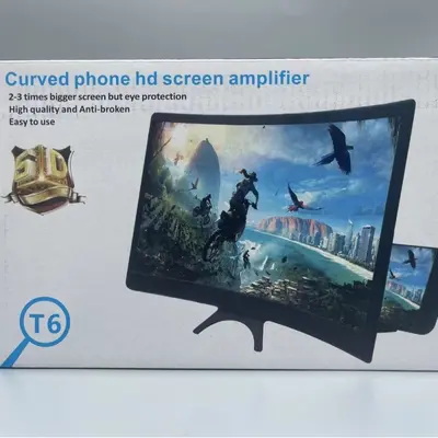 12 inch mobile phone screen special amplifier 14 inch curved screen high definition telescopic plastic bracket cross-border factory special