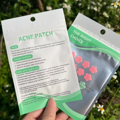 Hydrocolloid Acne Patch with Fun Pattern, Fluid-Absorbing - 5