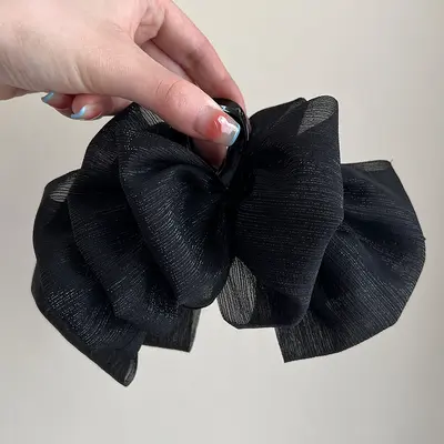Spitze Seersucker Haarspange Haifisch Clip extra großer Haarklipp Halter Damen Rückhaarspange 2023 neuer Stil - 7