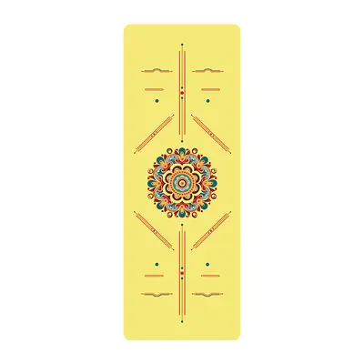 Yoga matı, doğal kauçuk, PU kaymaz, renkli, profesyonel