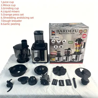 Blender 8in1 meyve sıkacağı paslanmaz çelik mutfak robotu - 4