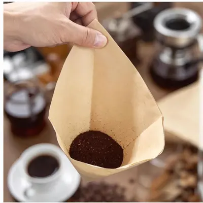 CHEMEX Uyumlu Kare Kahve Filtre Kağıdı 30x30 cm, Saf Odun Hamuru, Katlanabilir