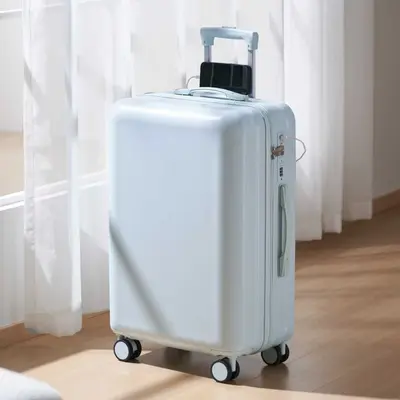 20 Inch Printed Carry-On Suitcase with Combination Lock, Lightweight and Durable - 8
