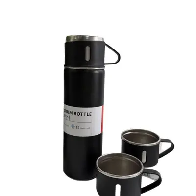 Matte Insulated Mug with Three Lids, Long-Lasting Heat Retention, Gift Box