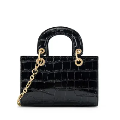 Damen-Diana-Tasche aus echtem Leder, Umhängetasche - 7