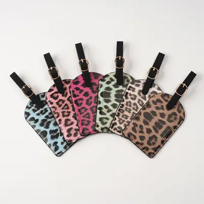 PU Leather Passport Holder, Leopard Print, Multifunctional Travel Organizer