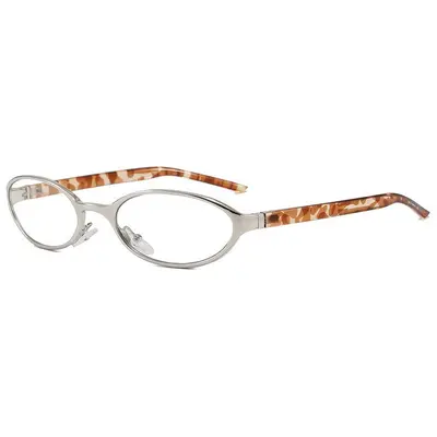 Metal Oval Small Frame UV400 Protection Sunglasses - 3