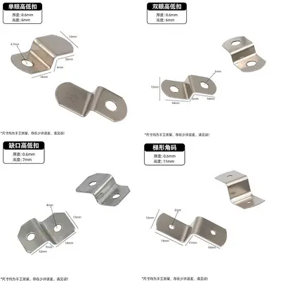 L-Shaped 90 Degree Metal Corner Bracket for Furniture and Picture Frames