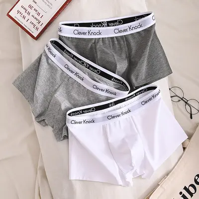 Herren-Boxershorts aus 100% Baumwolle, einzeln verpackt - 1