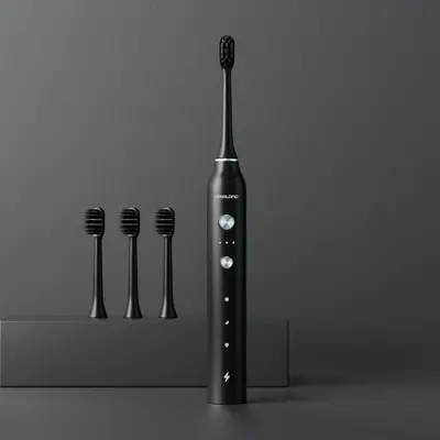 Elektrische Zahnbürste mit ultrasonischer Vibration, wasserdicht, aufladbar - 9