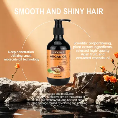 Macchino Argan Oil Hair Essential Oil, Organic Pure Oil, Frizz Control