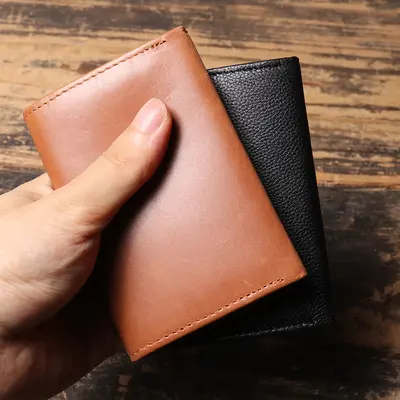 Herren-Clutch aus Echtleder mit Münzfach und Kartenfächern - 3