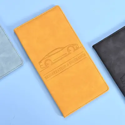 US Driver's License Leather Holder, Vehicle Document Holder, Passport Bag - 7