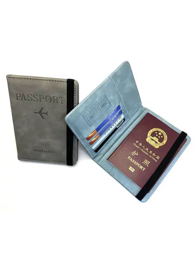 护照包保护套防盗刷证件收纳包护照夹出国旅行证件卡包登机行李牌