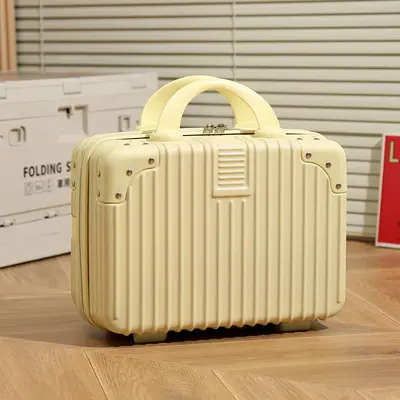 Retro bavul mini kozmetik çantası 14 inç küçük kutu hatıra 16 inç bavul depolama şifre yatılı çanta - 8