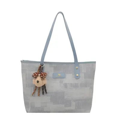 Kadın Retro Tek Omuz Çantası ve Tote Çanta, Büyük Kapasiteli, Öğrenci ve İşe Uygun - 5