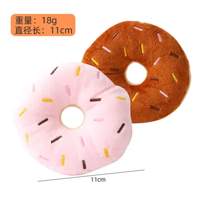Peluş sesli köpek oyuncağı seti, tavuk budu, donut ve kemik şekilli - 9