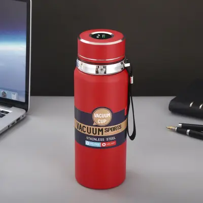 Thermobecher aus 316 Edelstahl mit Temperaturanzeige, große Kapazität - 9