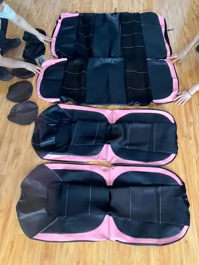 Leather Mesh Car Seat Cover, Breathable and Cool Seat Cushion Cover - 7