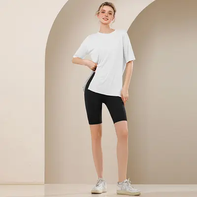 Women's Yoga Set Short Sleeve Quick-Dry Top - 8