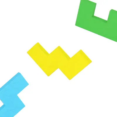 Tangram-Puzzlebausteine, runde und herzförmig, Lernspielzeug