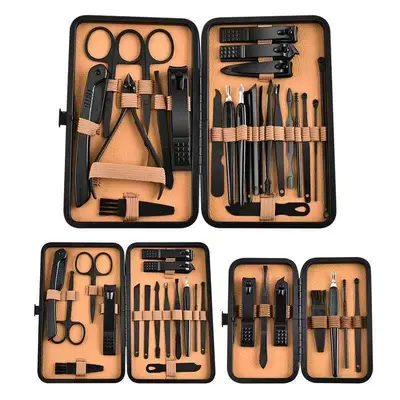 Manicure set 7-24 piece nail scissors pedicure tools