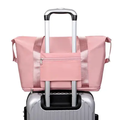 Kurze Reisetasche für Damen mit großer Kapazität, Erweiterung, Trocken- und Nassaufteilung, Sporttasche, Yoga-Sporttasche, Aufbewahrungstaschen für Schwangerschaftsgepäck