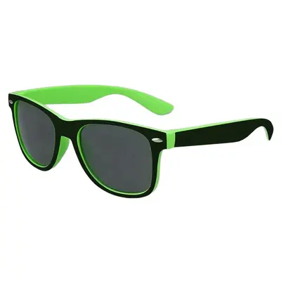 Gift Sunglasses, Two-Tone Riveted Black Sunglasses - 6
