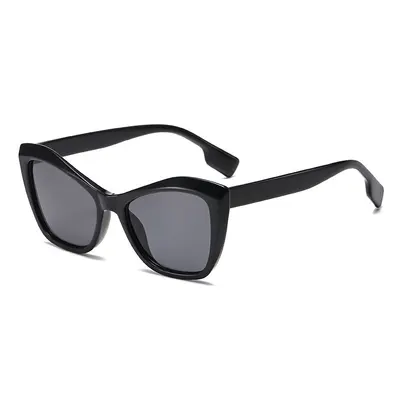 Cat-Eye Sunglasses with Tortoiseshell Pattern, Khaki Frame - 6