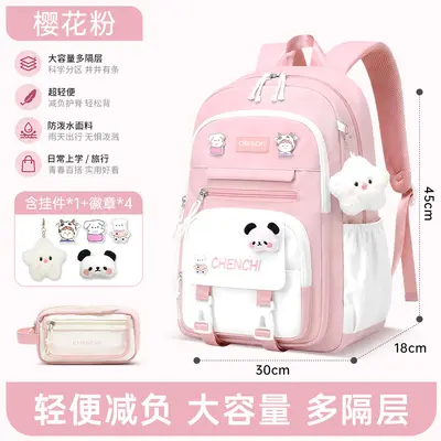 Spine-Protecting Large Capacity Backpack for Primary and Middle School Students, Grades 3- - 8