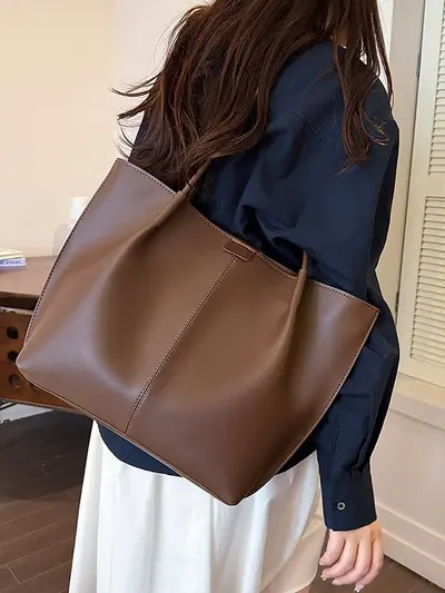 Retro Damen-Achseltasche mit großem Fassungsvermögen - 4